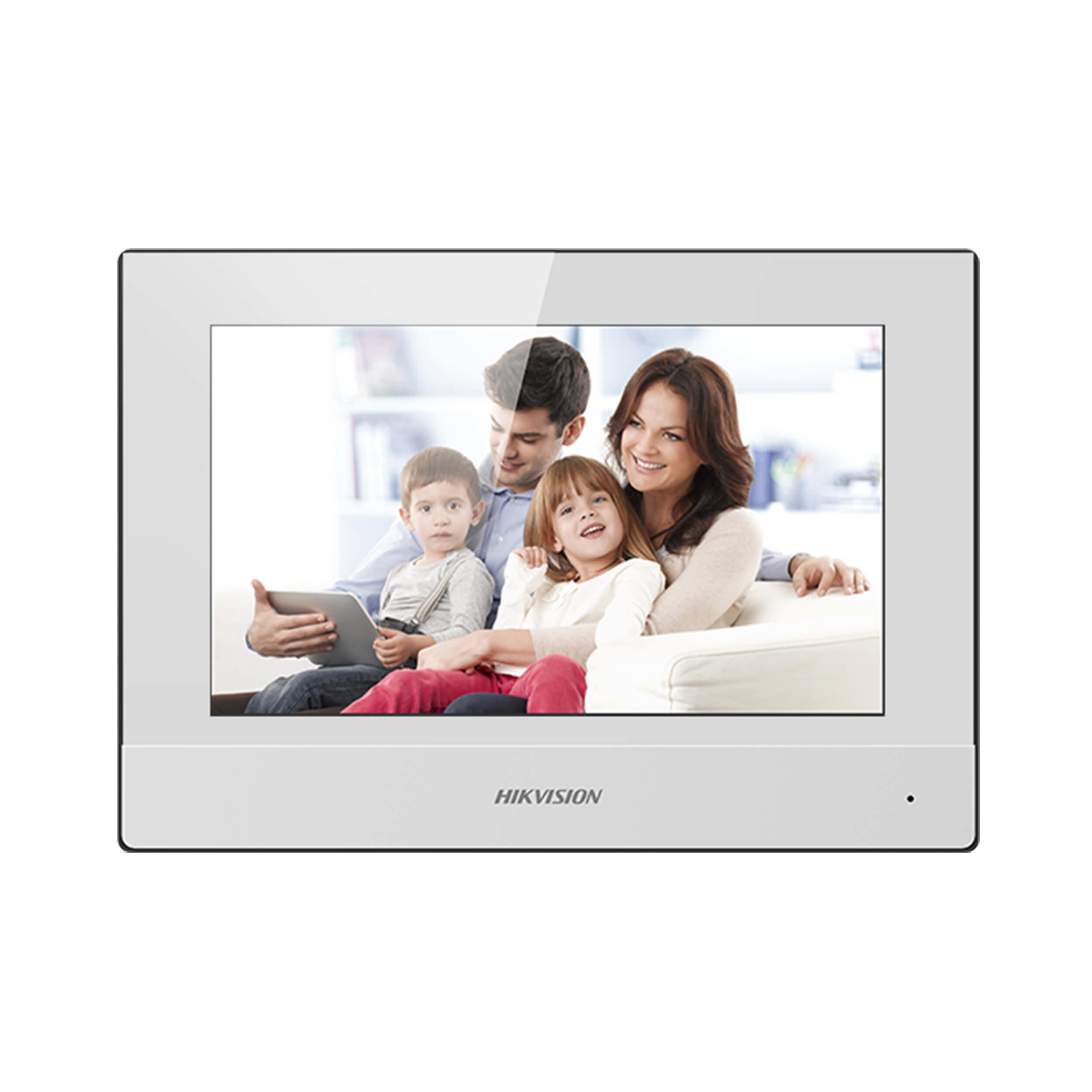 Hikvision DS-KH6320-WTE1-W - Video Intercom Indoor Station With 7" Touch Screen