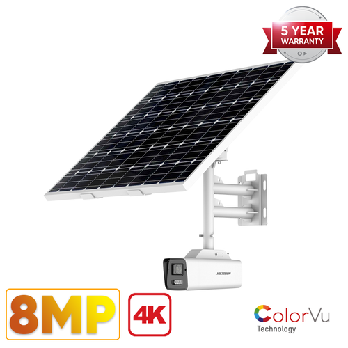Hikvision DS-2XS6A87G1-L/C32S80 8MP EXIR fixed bullet solar 4G camera kit