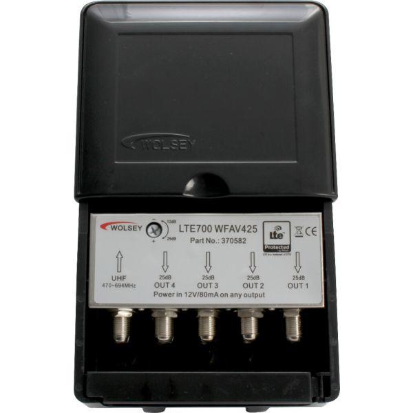 1 Input - 4output Mast/Amplifier & Psu Kit