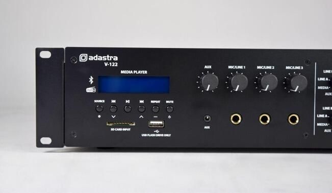 Adastra V-122 Mixer-Amplifier 2x120W 100V with DAB+/FM/USB/SD/BT