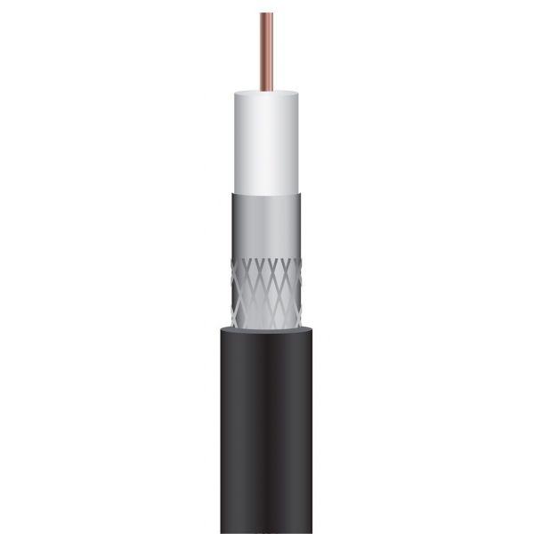 Triax RG6-U PVC Coax Cable - Black 250m