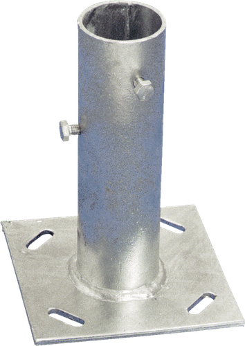 Ground Plate for 2 Inch Mast | Galvanised Mast 6" Base Plate