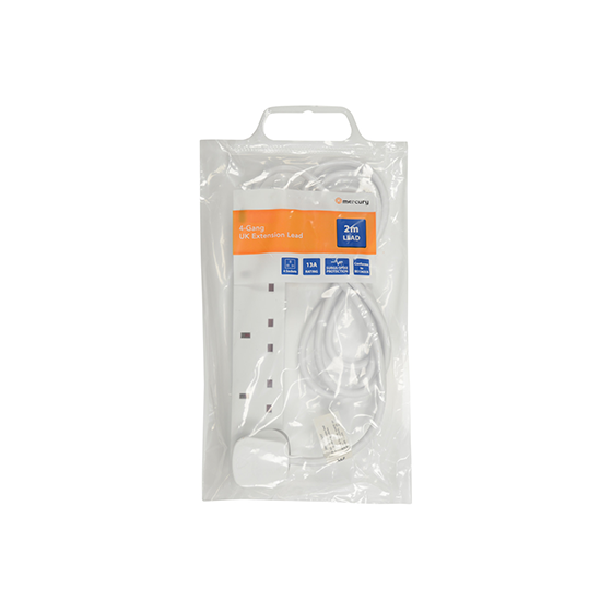 4 Gang Extension Lead with Surge Protection
