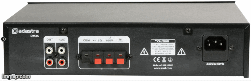 Adastra - DM25 Digital 100V Mixer-Amp 25W with USB/FM and Bluetooth