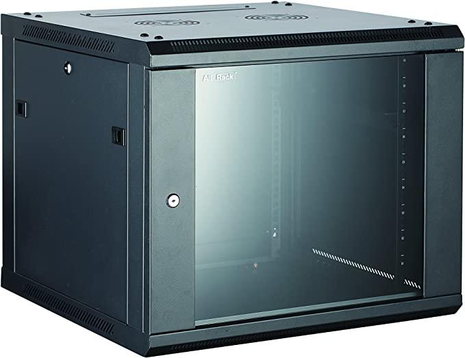ALLRACK 18U BLACK 550mm Deep 19” Wall Cabinet