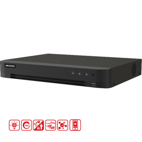 HikVision iDS-7204HUHI-M1/PXT, 4-ch 5 MP 1U H.265 AcuSense POC DVR