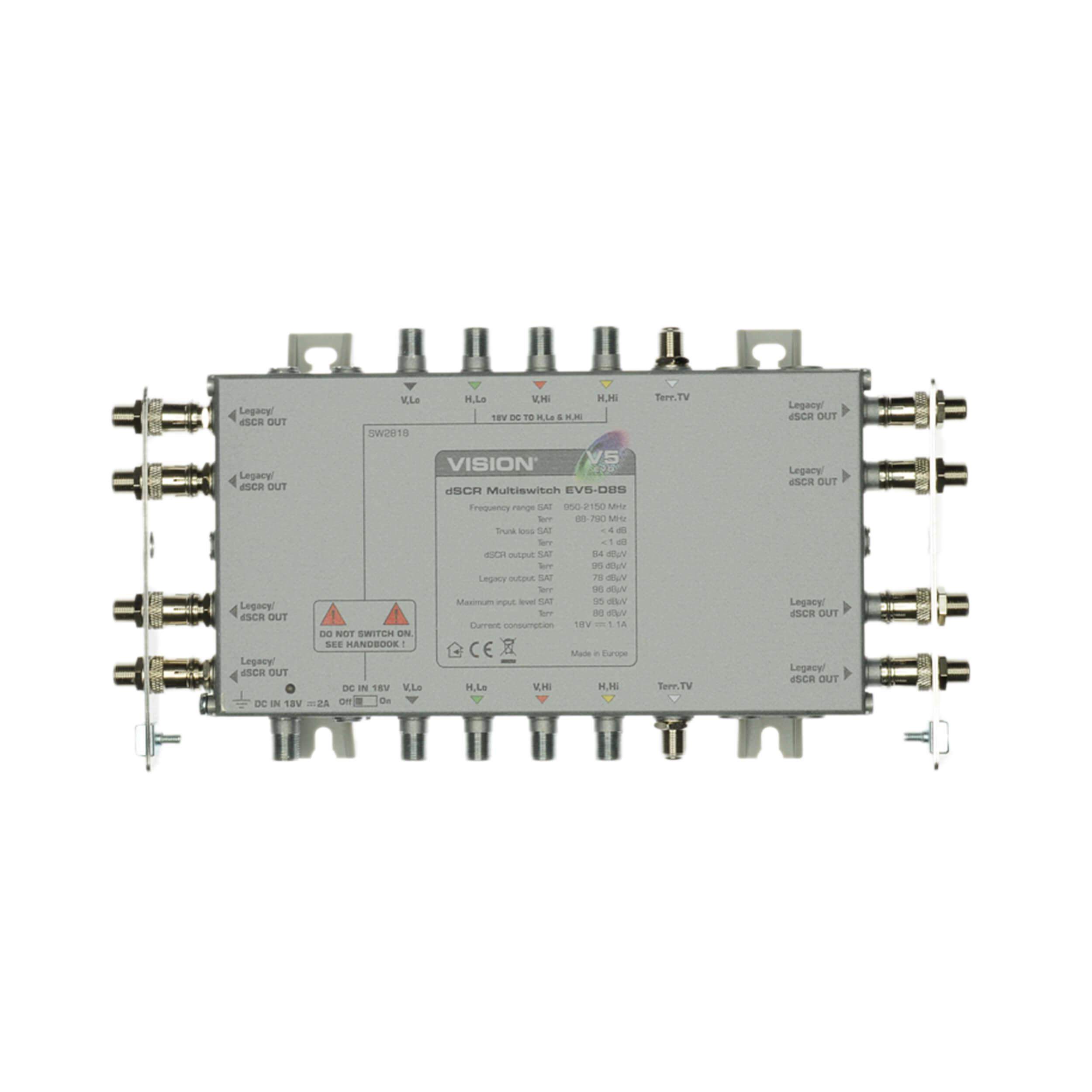 EV5-D8S 5x8 dSCR (Sky Q) Switch - Add to IRS or Stand Alone. Line Powered