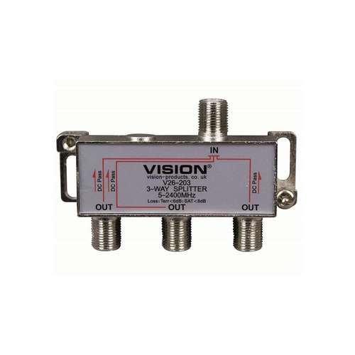 V26-203 - 3-way Splitter DC Pass All Outputs