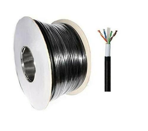 Cat5e black 100m SOLID COPPER