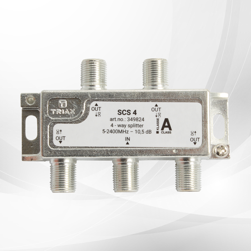 Splitter 5-2400 Mhz, Through Power Outputs to Input