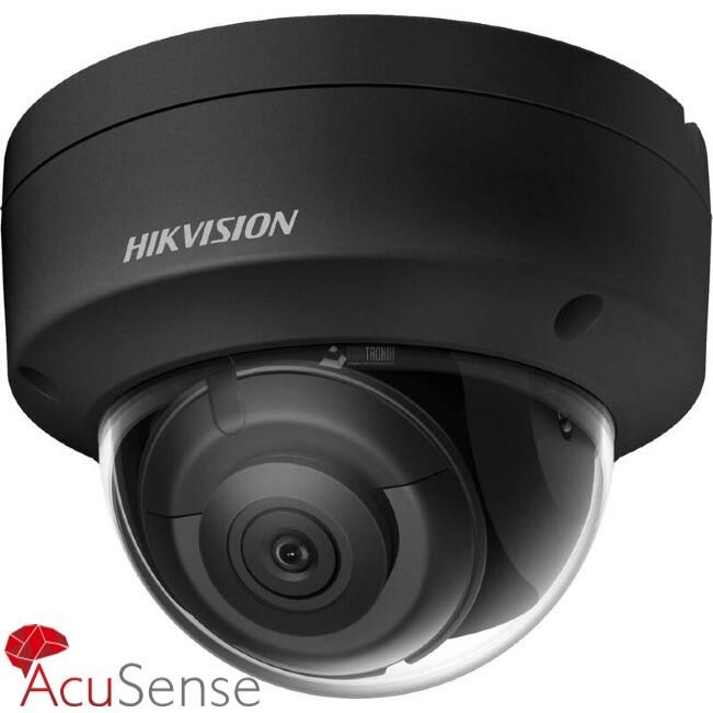 Hikvision DS-2CD2146G2-ISU-2.8MM - AcuSense 4MP Fixed Lens Darkfighter Dome Camera with built-in mic black