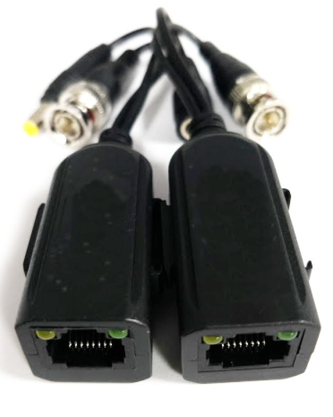 8MP CCTV Power & Video Balun for CAT5/CAT6 | TVI AHD CVI Analogue Balun Pair
