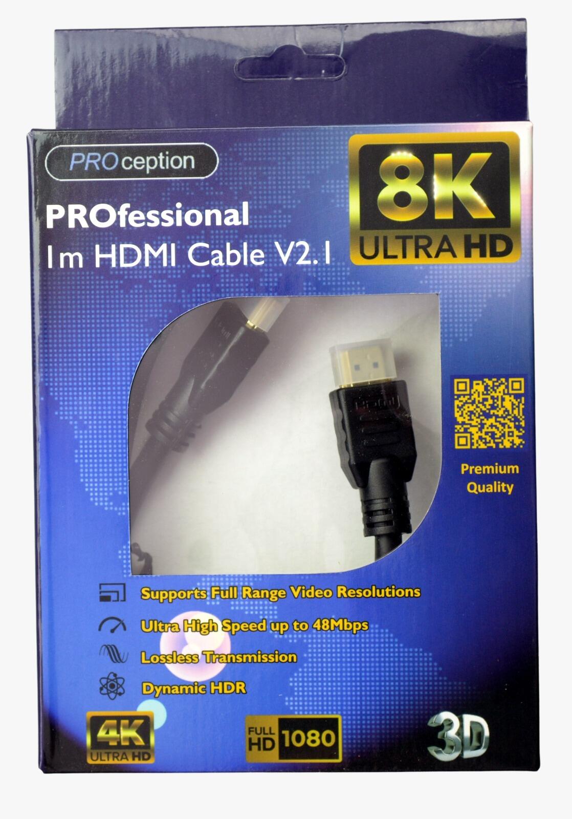 1m 8k HDMI Lead