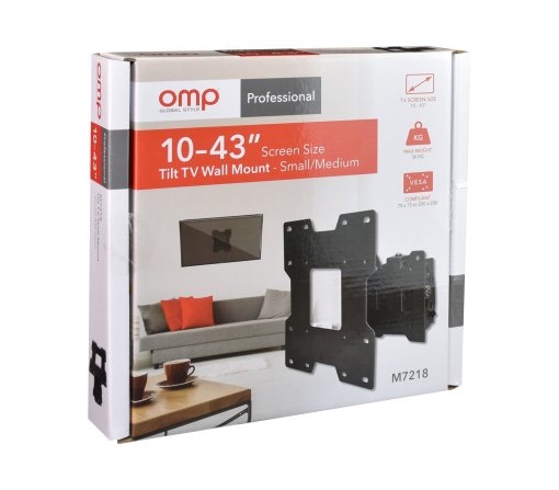OMP Tilt M7218 - small tv wall mount, small tv bracket