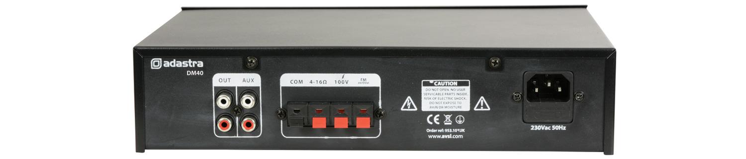 ADASTRA -  DM40 Digital 100V Mixer-Amp - 40W