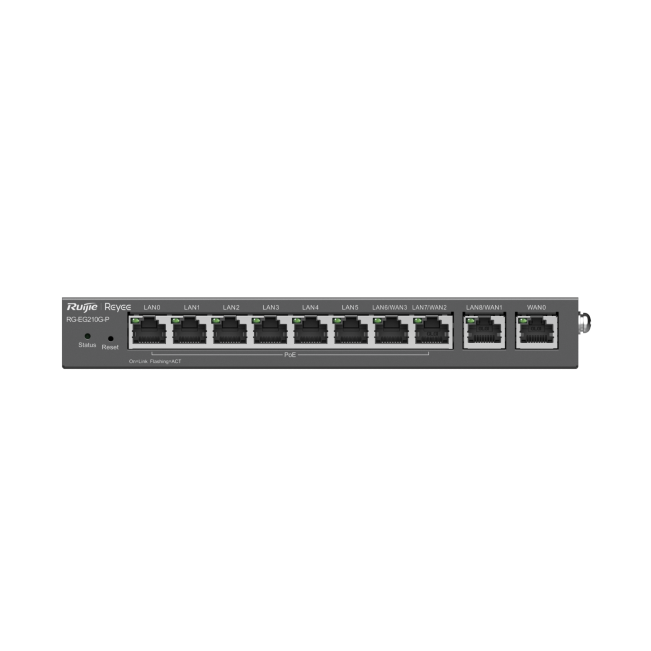 Ruijie Reyee RG-EG210G-P 10-Port Gigabit Cloud Managed PoE Router