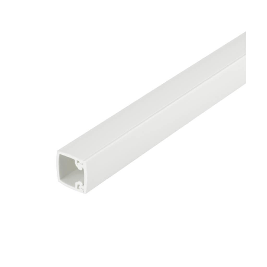 16mm x 16mm PVC Self Adhesive Mini Trunking White (3m Length)