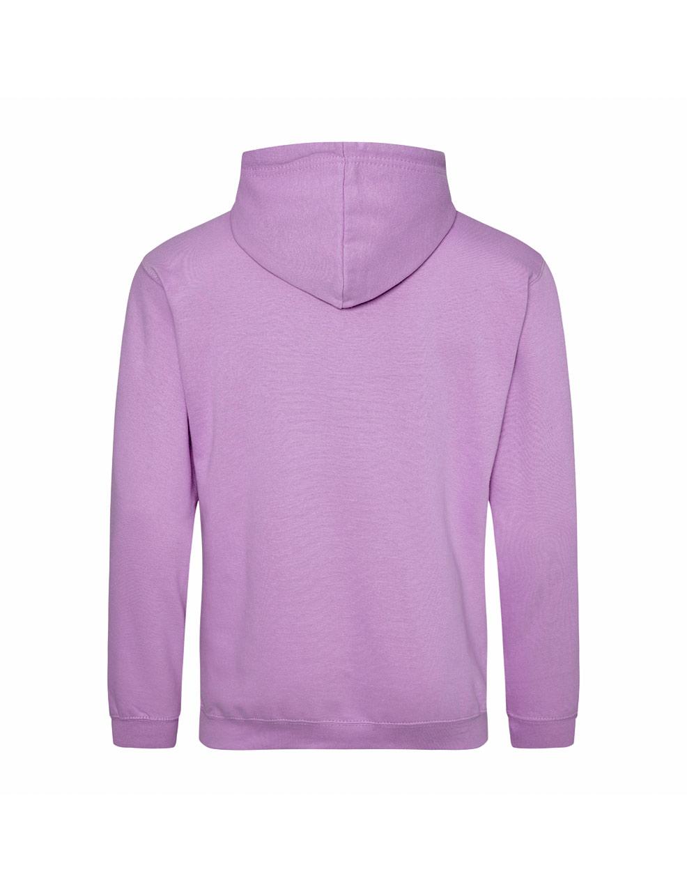 Unisex pullover hoodie — lavender (back view)