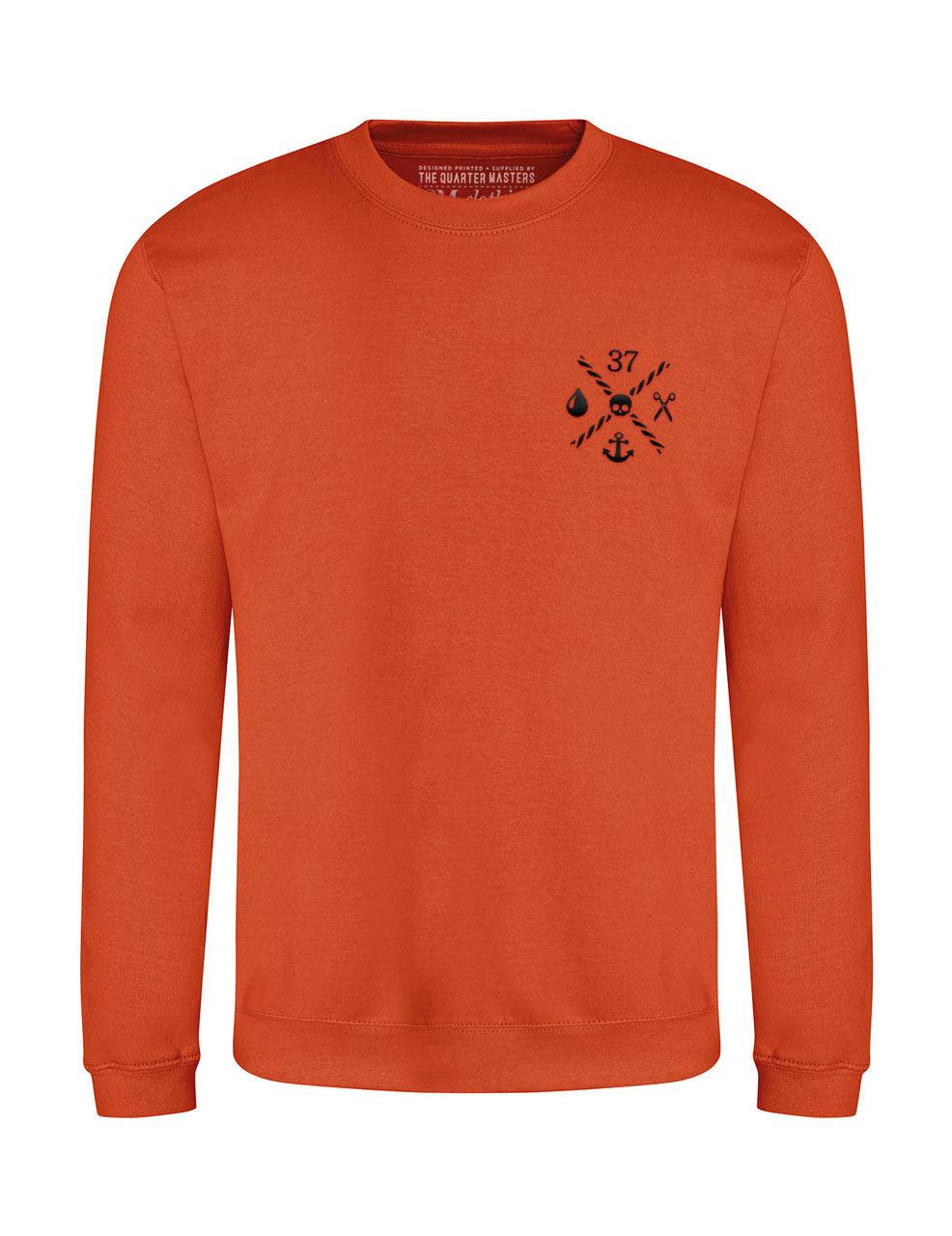 THE QUARTER MASTERS unisex sweatshirt in burnt orange