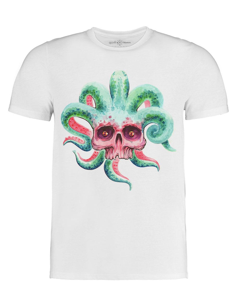 Squid Skull T-shirt by Lewis Perry