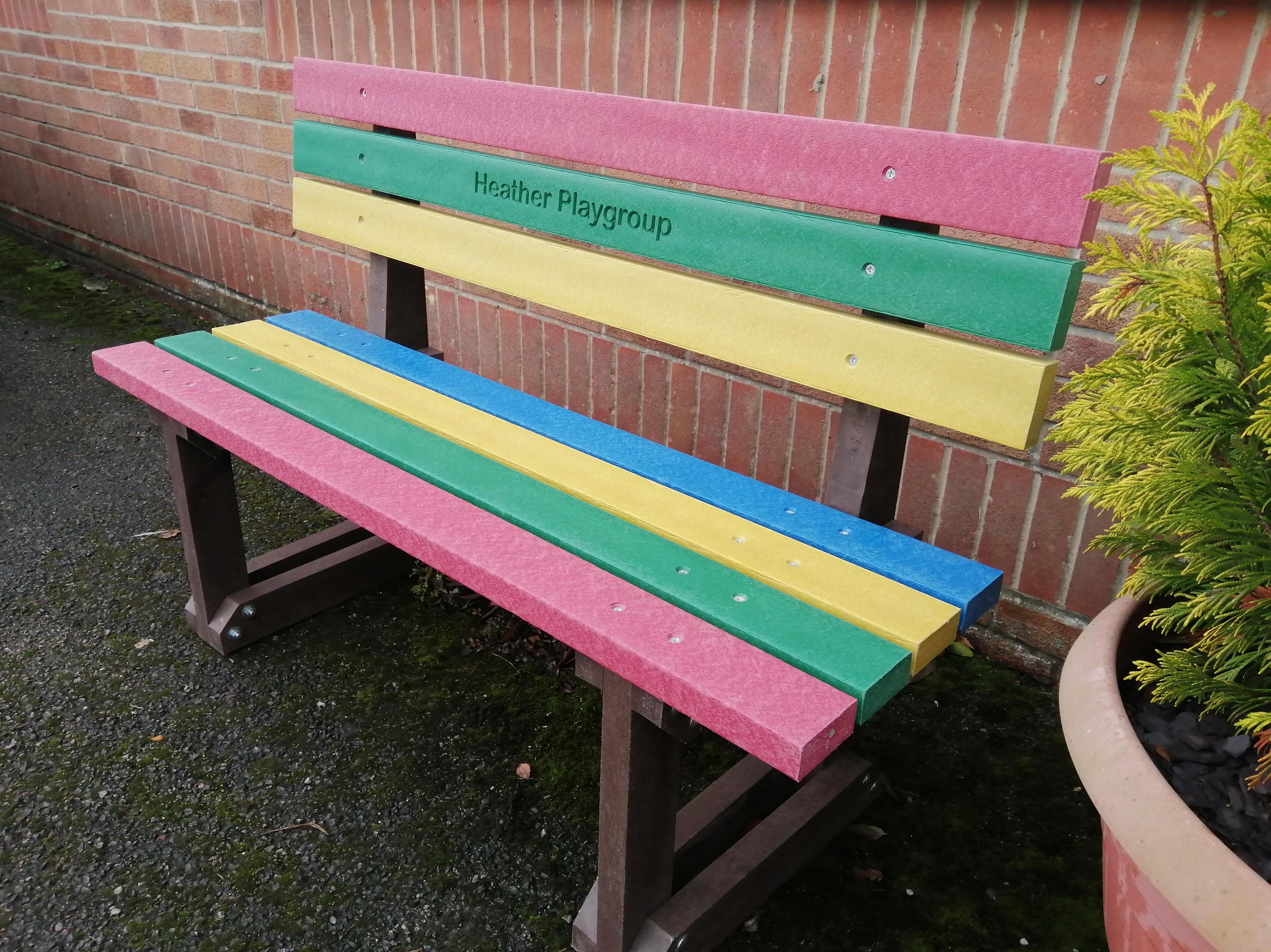 Medlock Buddy Bench with engraving