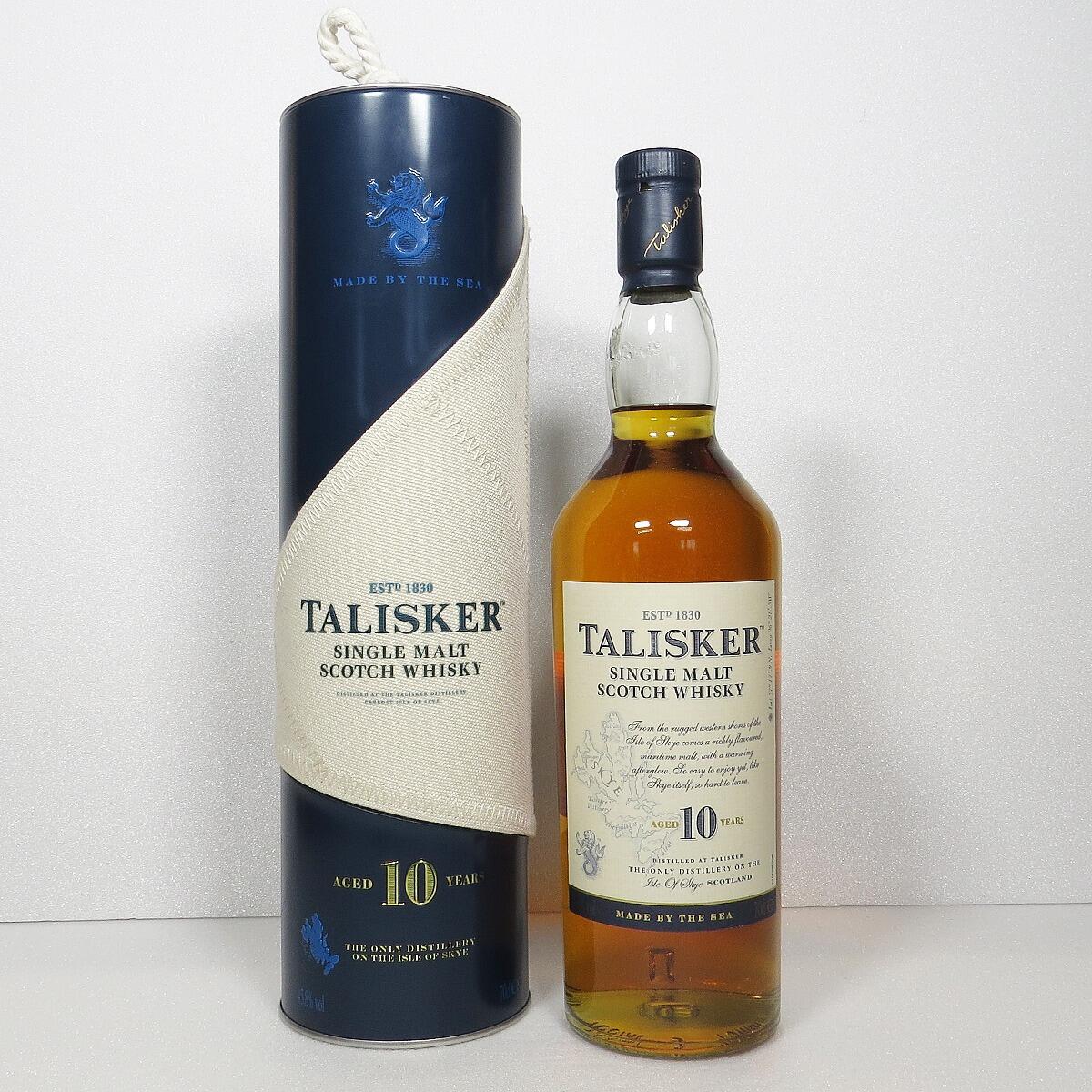 Talisker 10 Year Old - Label 2012-2021 in Maritime Tube (70cl, 45.8%)