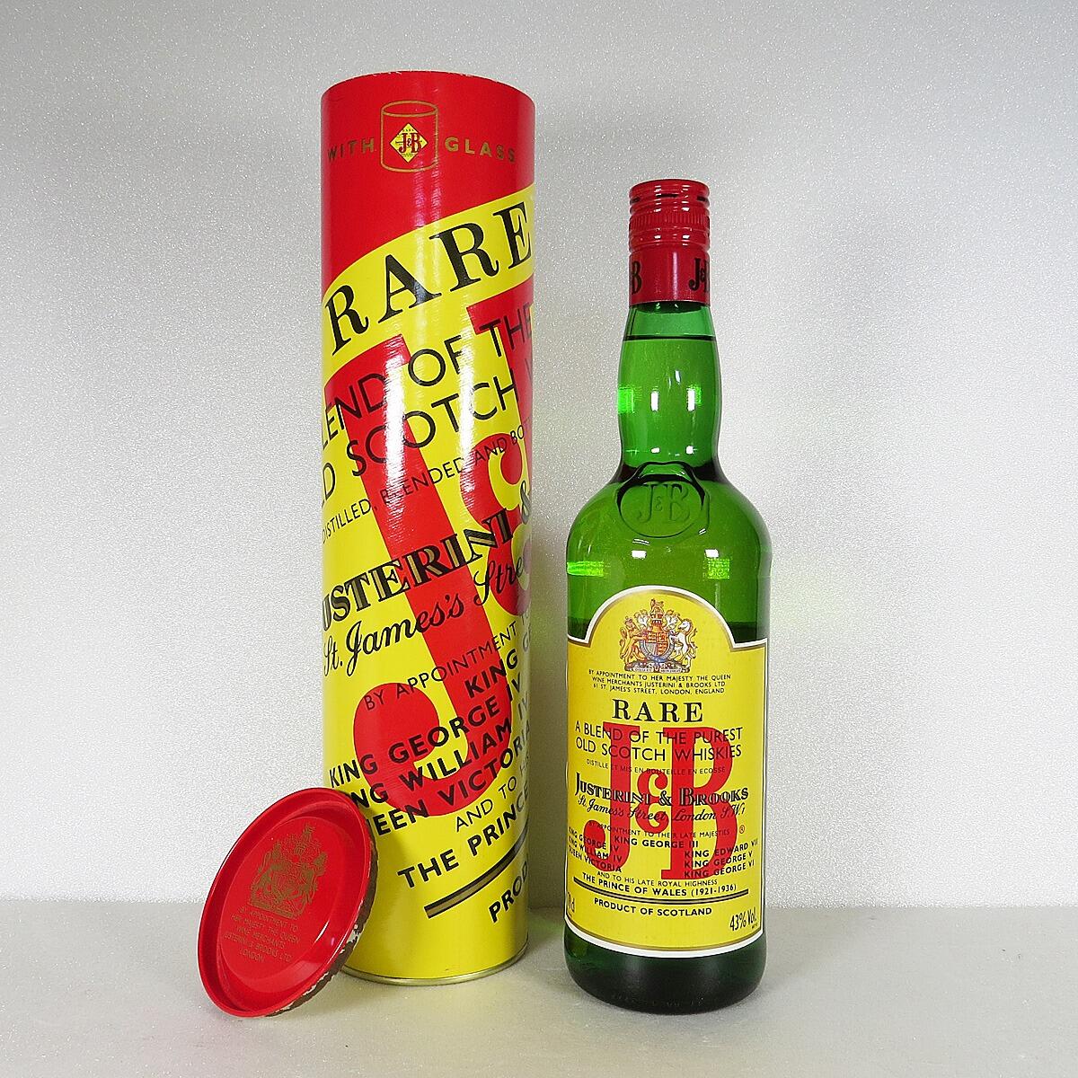 J&B Rare from 1980s in Gift Tube (70cl, 43%)