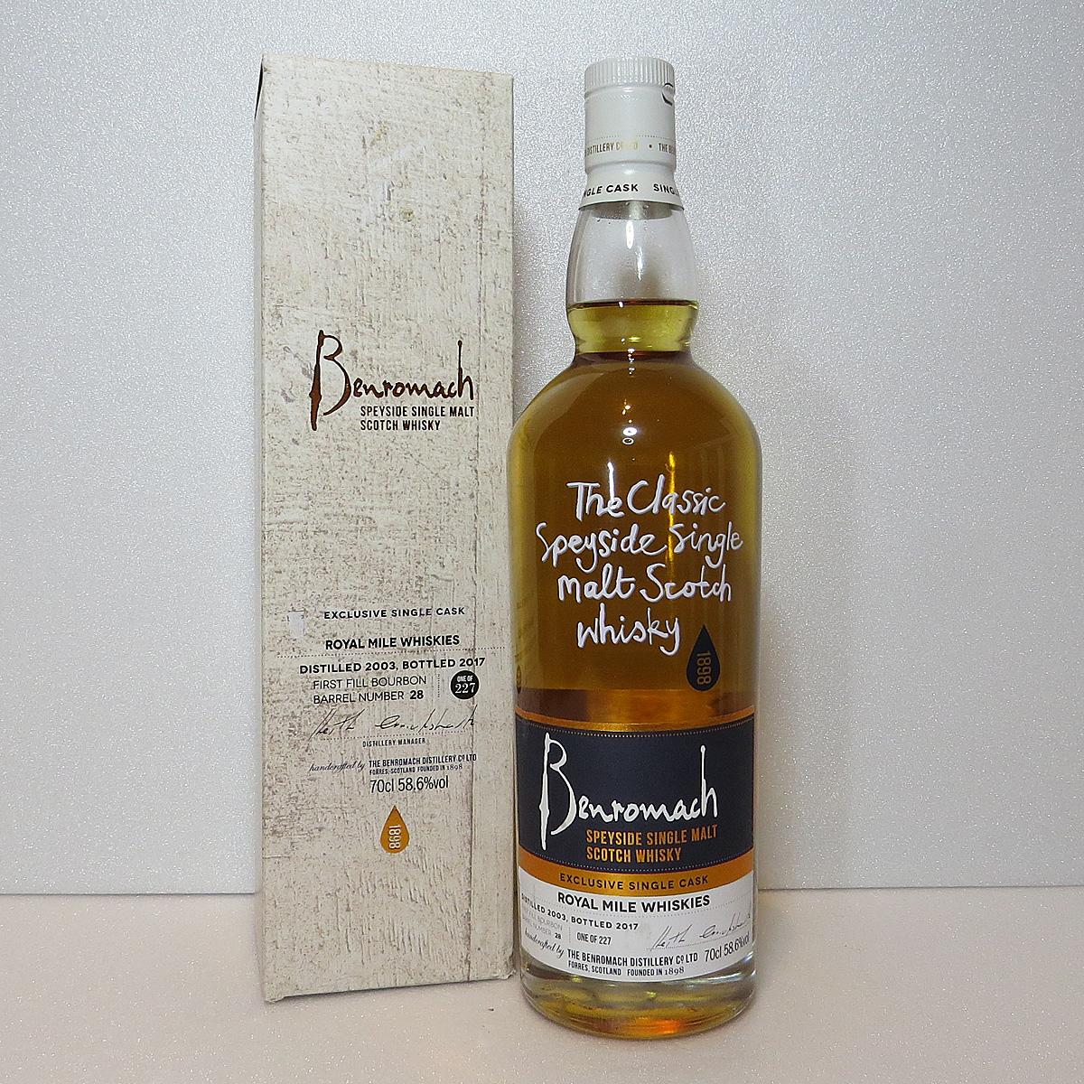 Benromach 2003 2017 Exclusive RM Cask