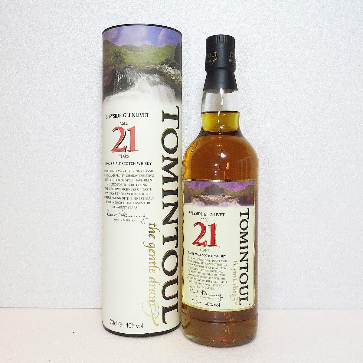 Tomintoul 21 Year Old Speyside Glenlivet Old Bottling (70cl, 40%)