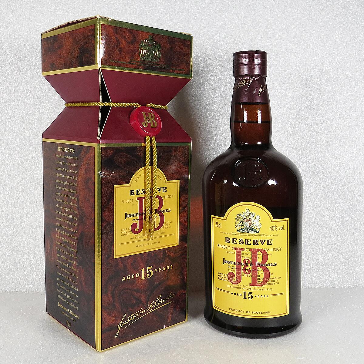 J&B 15yo Bot.80's 75cl 43% Justerini & Brooks - Blended