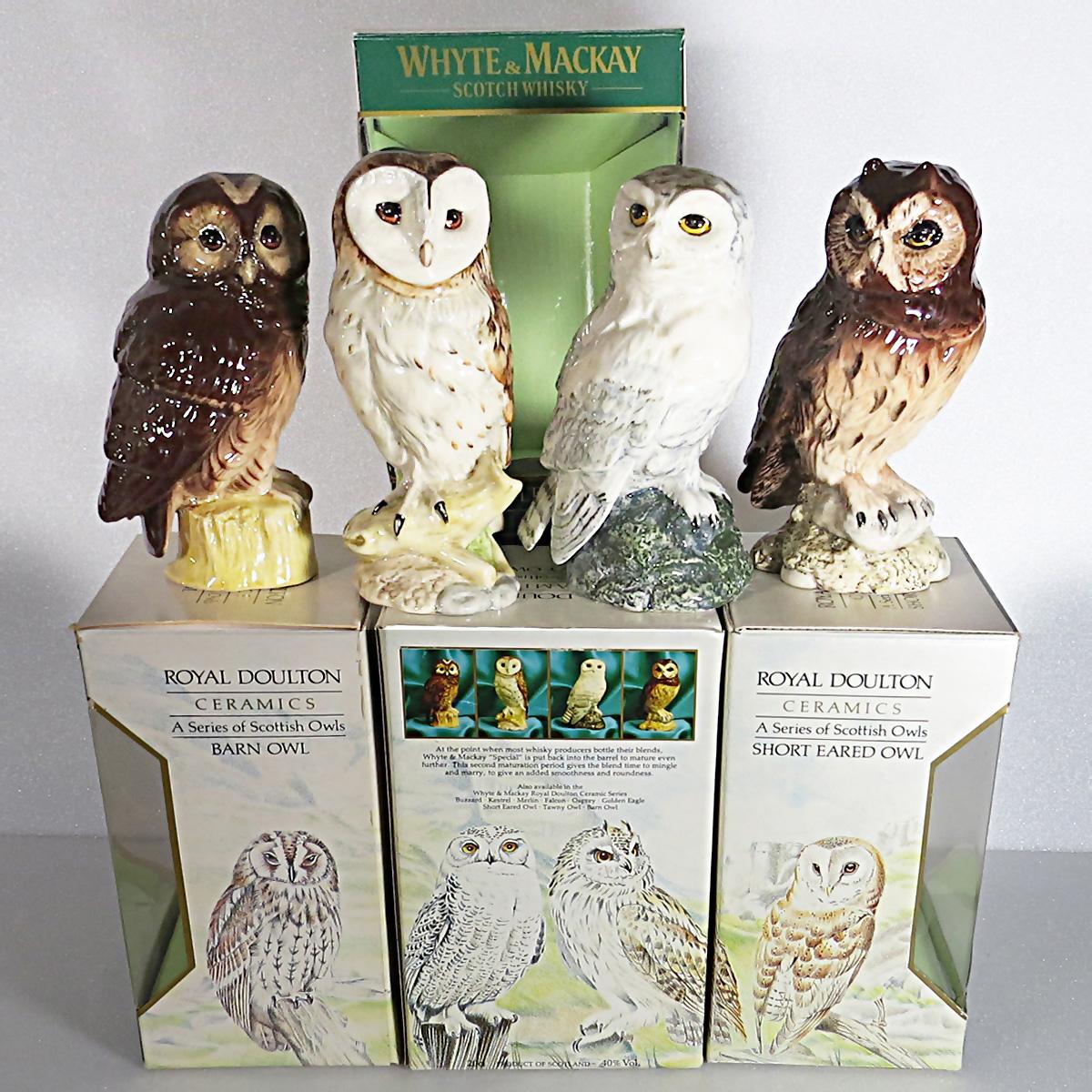 Whyte and Mackay Scottish Owls Set 4