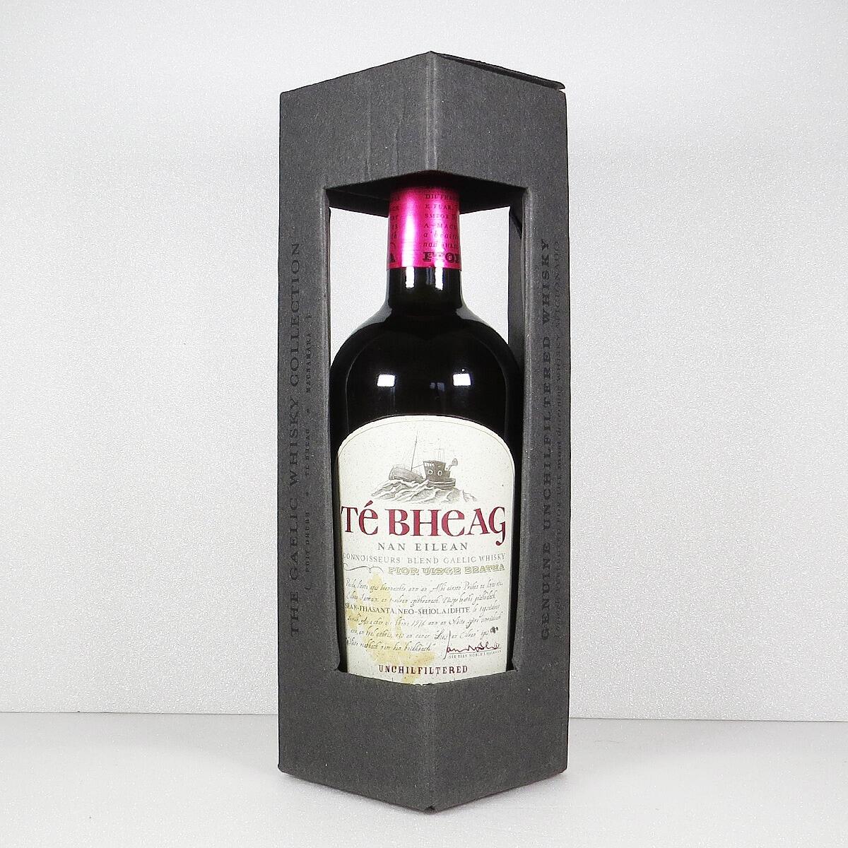 Té Bheag Nan Eilean Connoisseurs' Blend Gaelic Whisky fior uisge