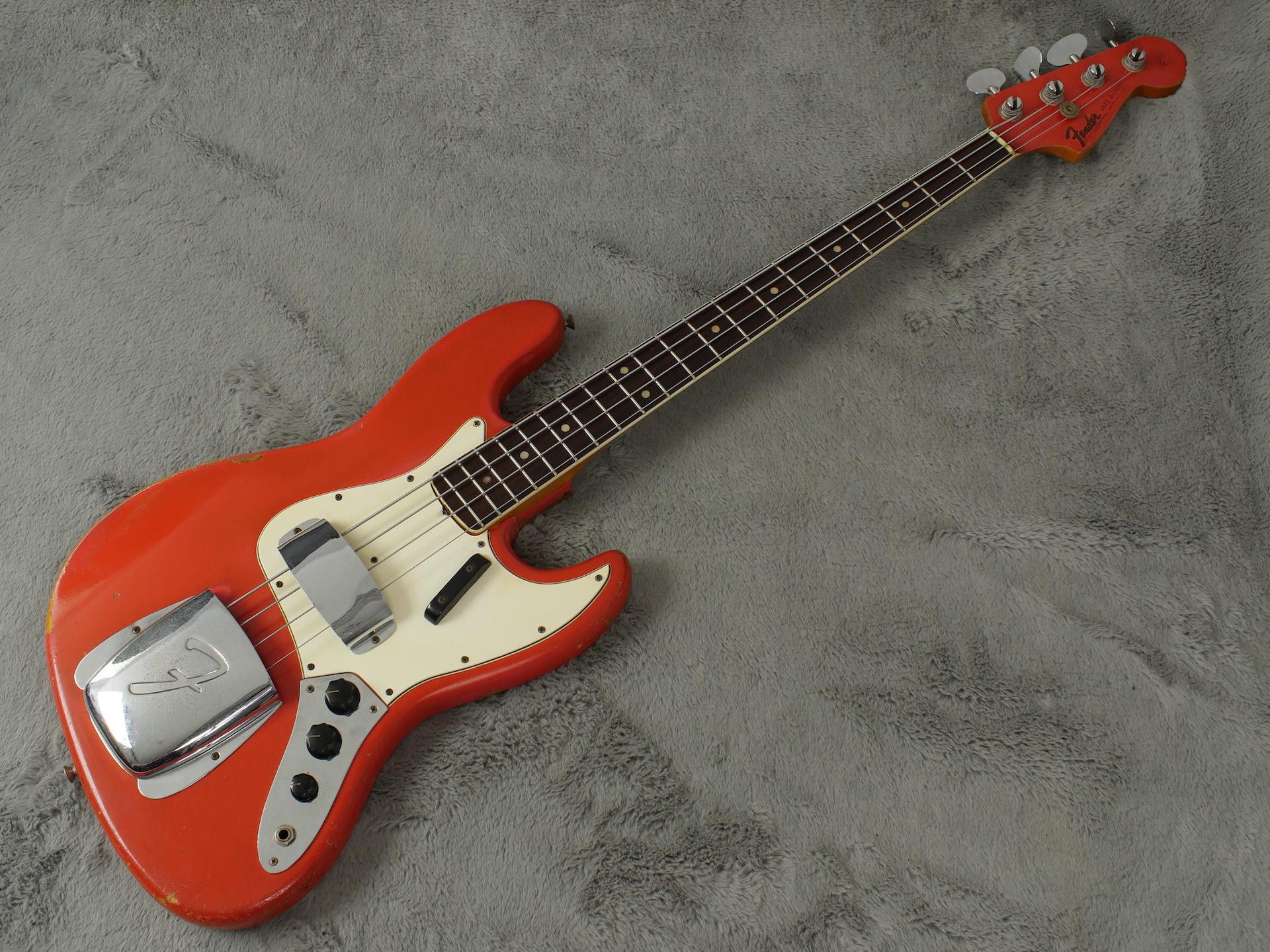 Fender jazz bass store fiesta red