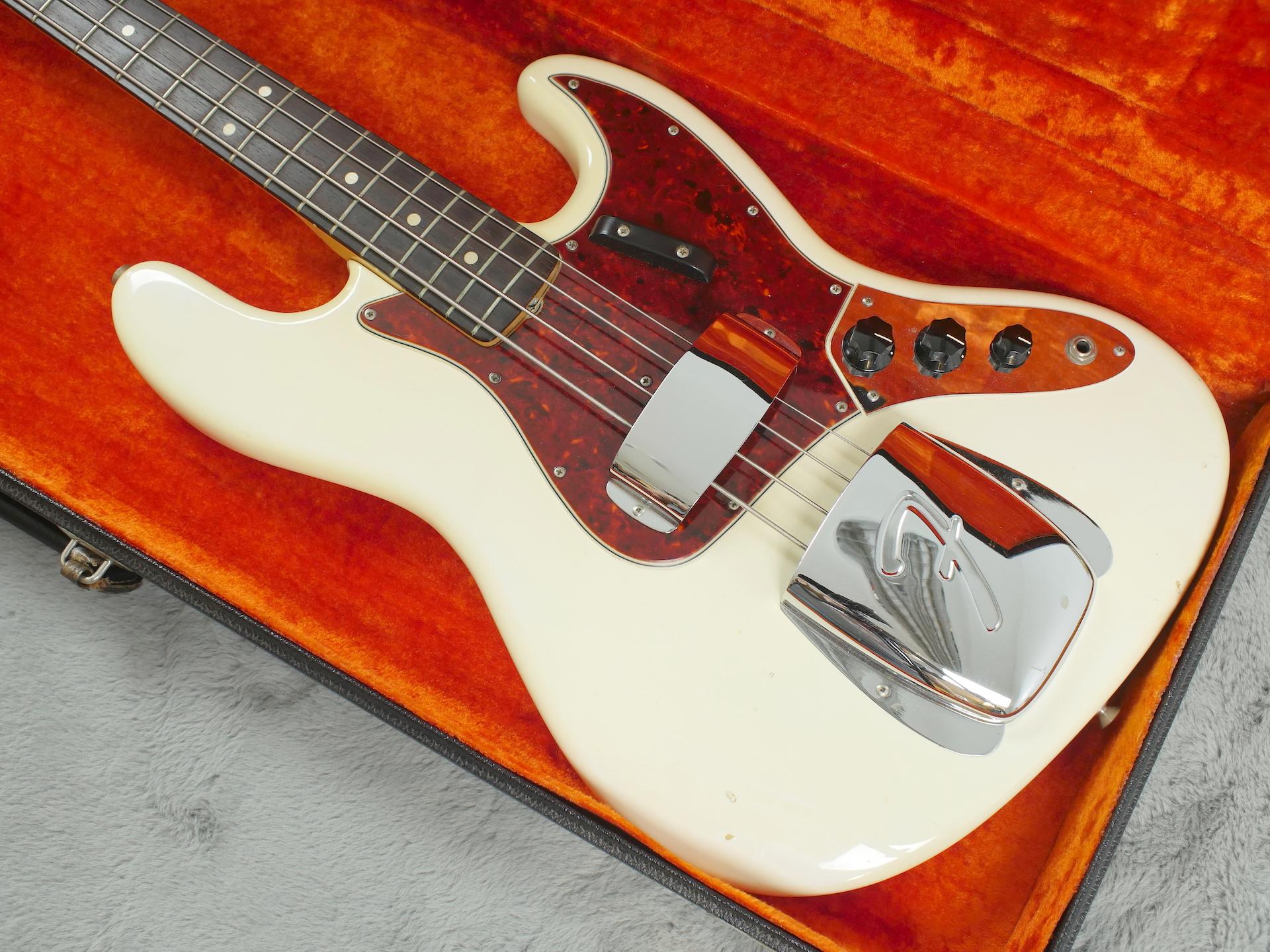 1964 Fender Jazz Bass Olympic White + OHSC