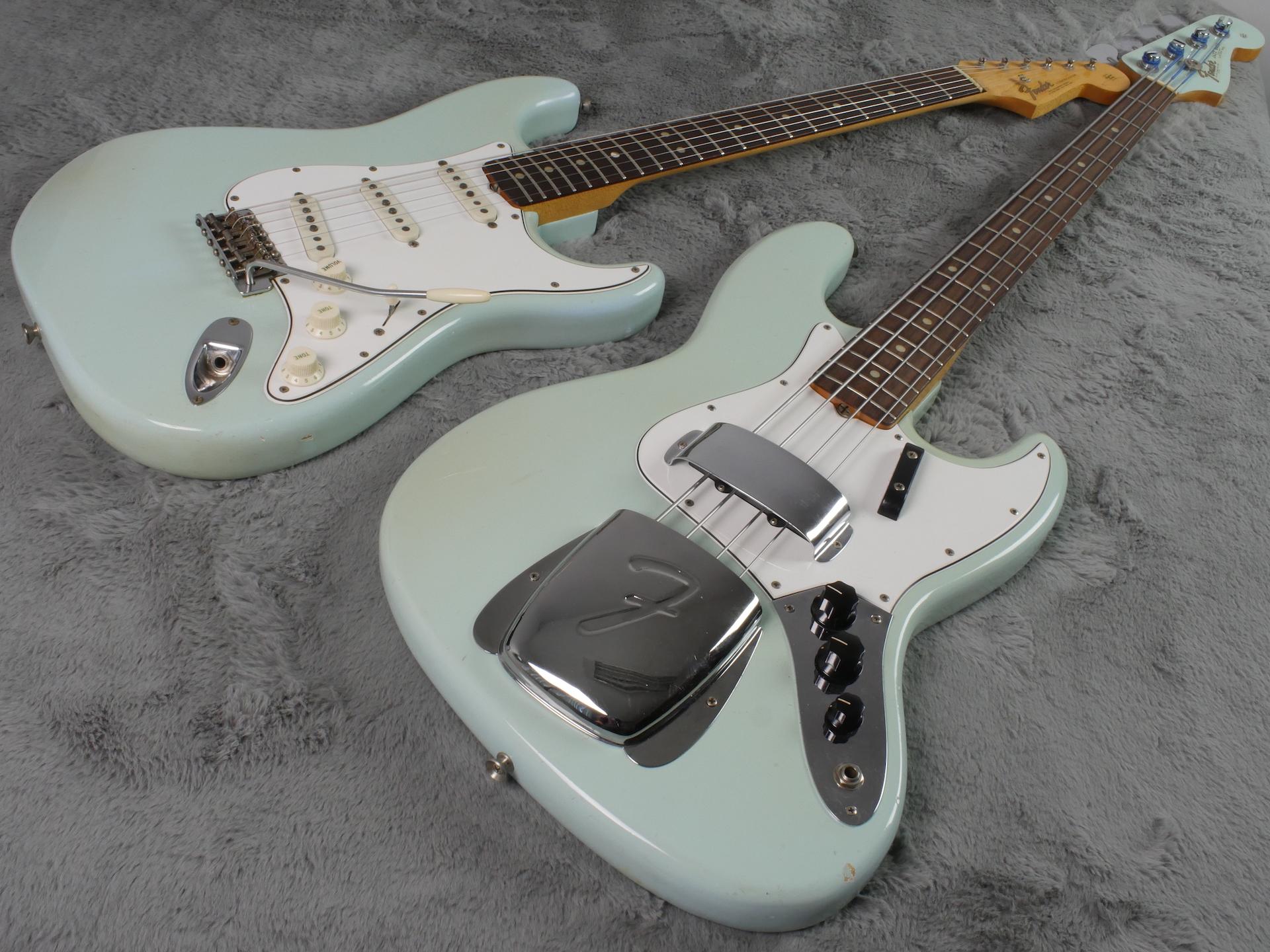 1965 Fender Jazz Bass Daphne Blue + OHSC super rare