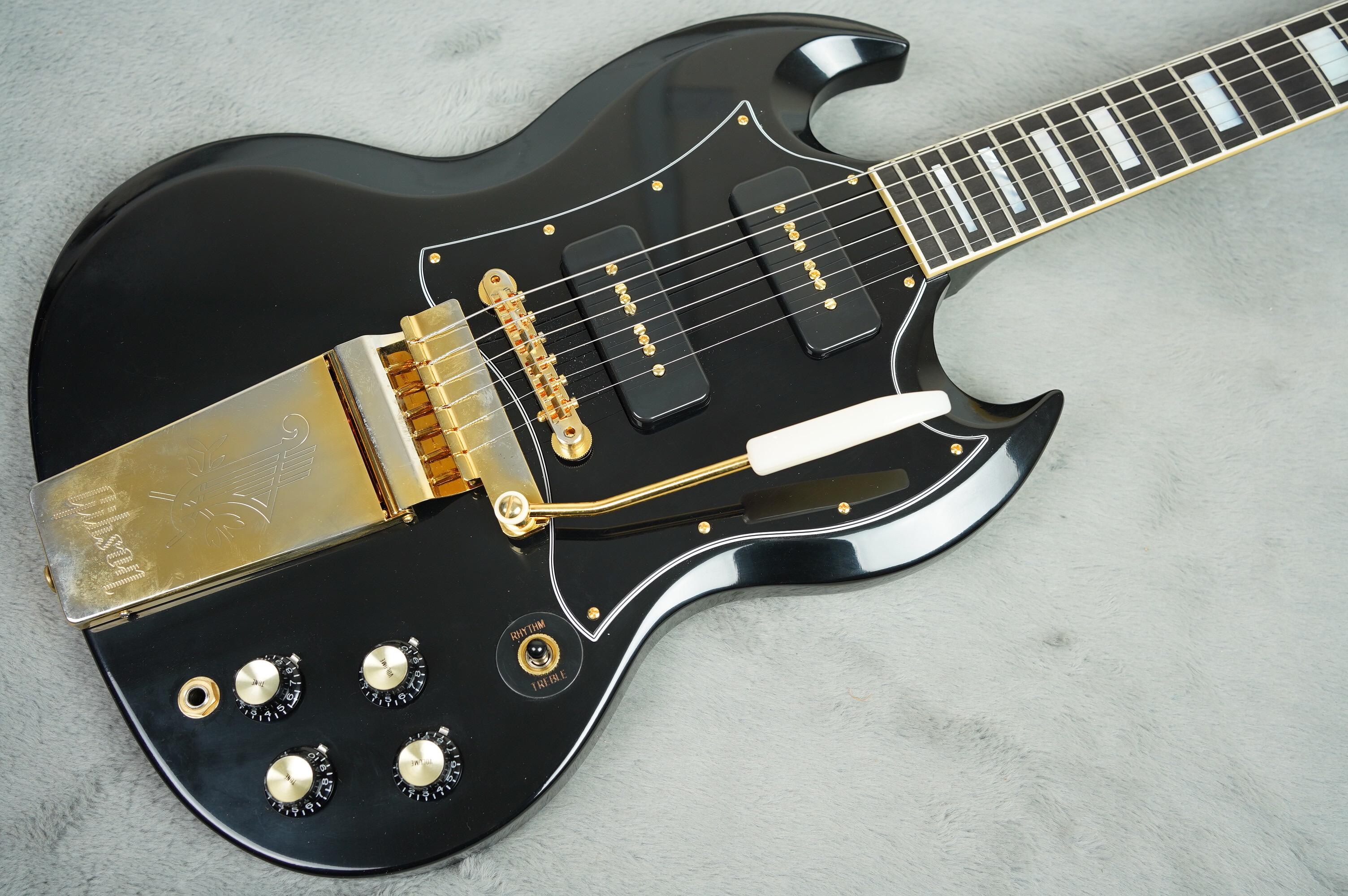 2020 Gibson Custom Shop SG Custom P90s Ebony board