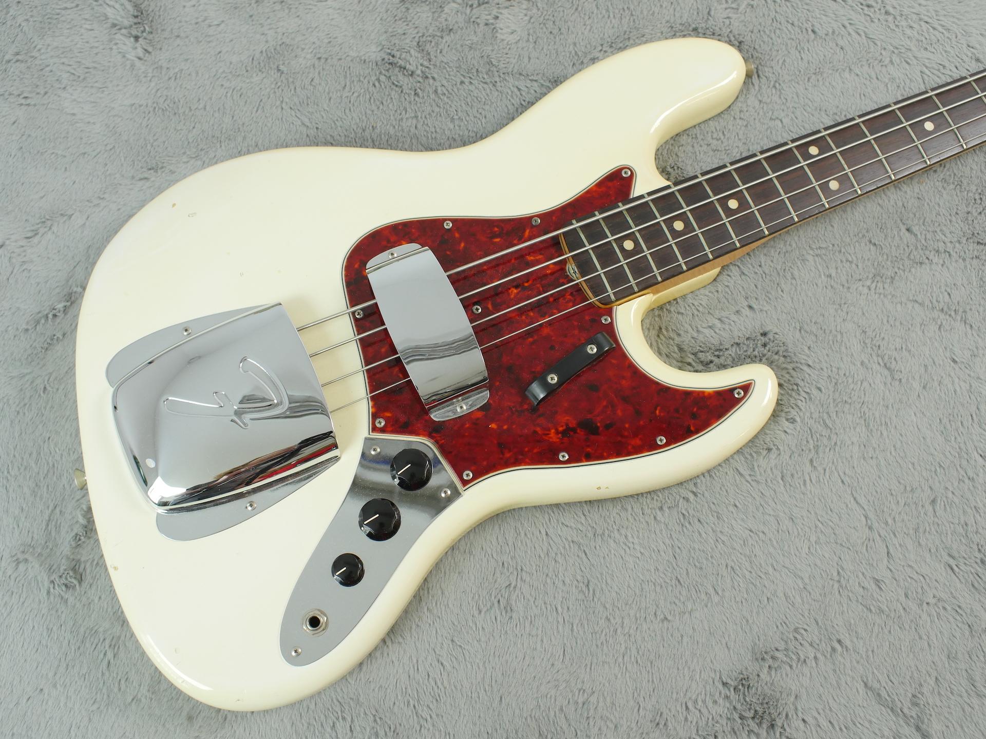 1964 Fender Jazz Bass Olympic White + OHSC