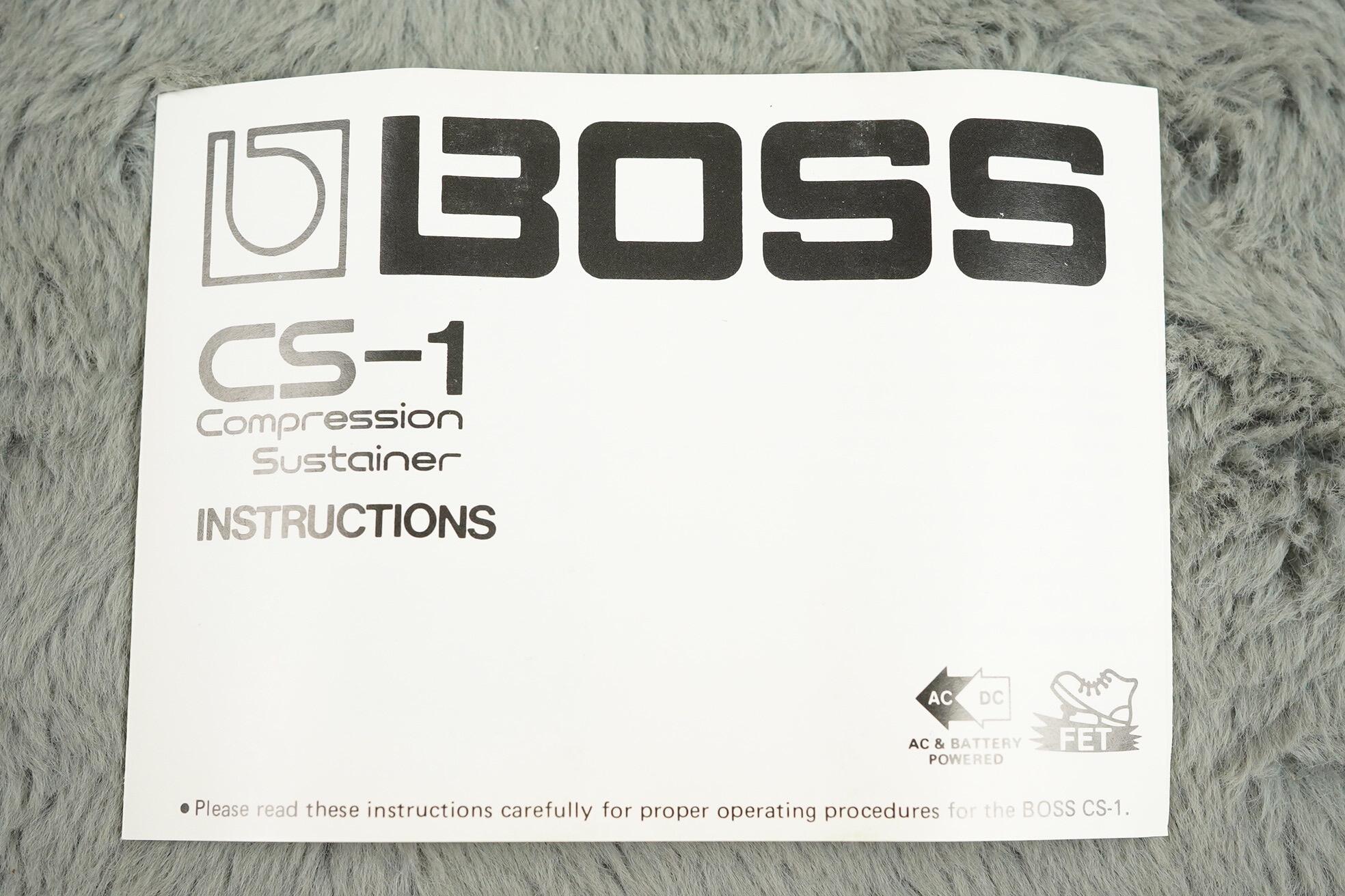 1982 Boss CS-1 Compression Sustainer