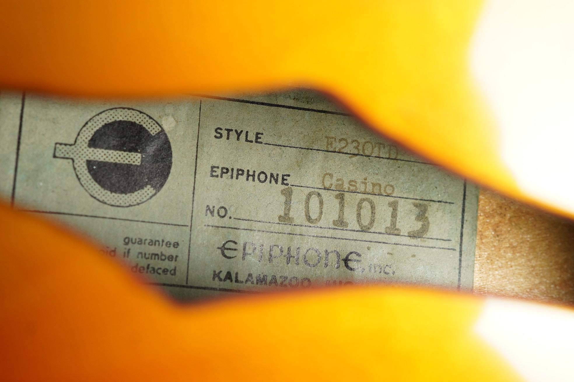 1962 epiphone casino for sale