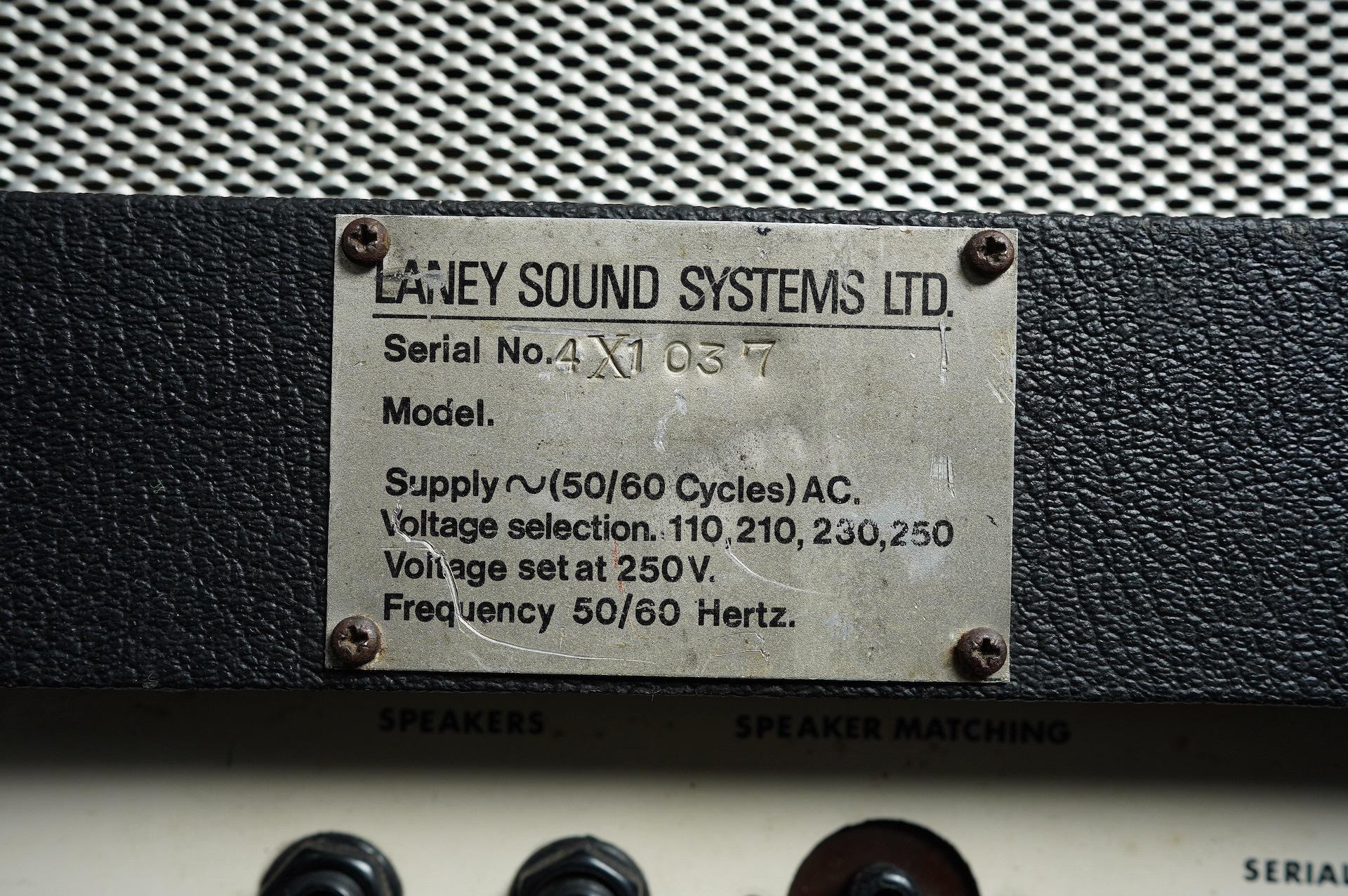late 60's Laney Supergroup Mk1 100 watt head