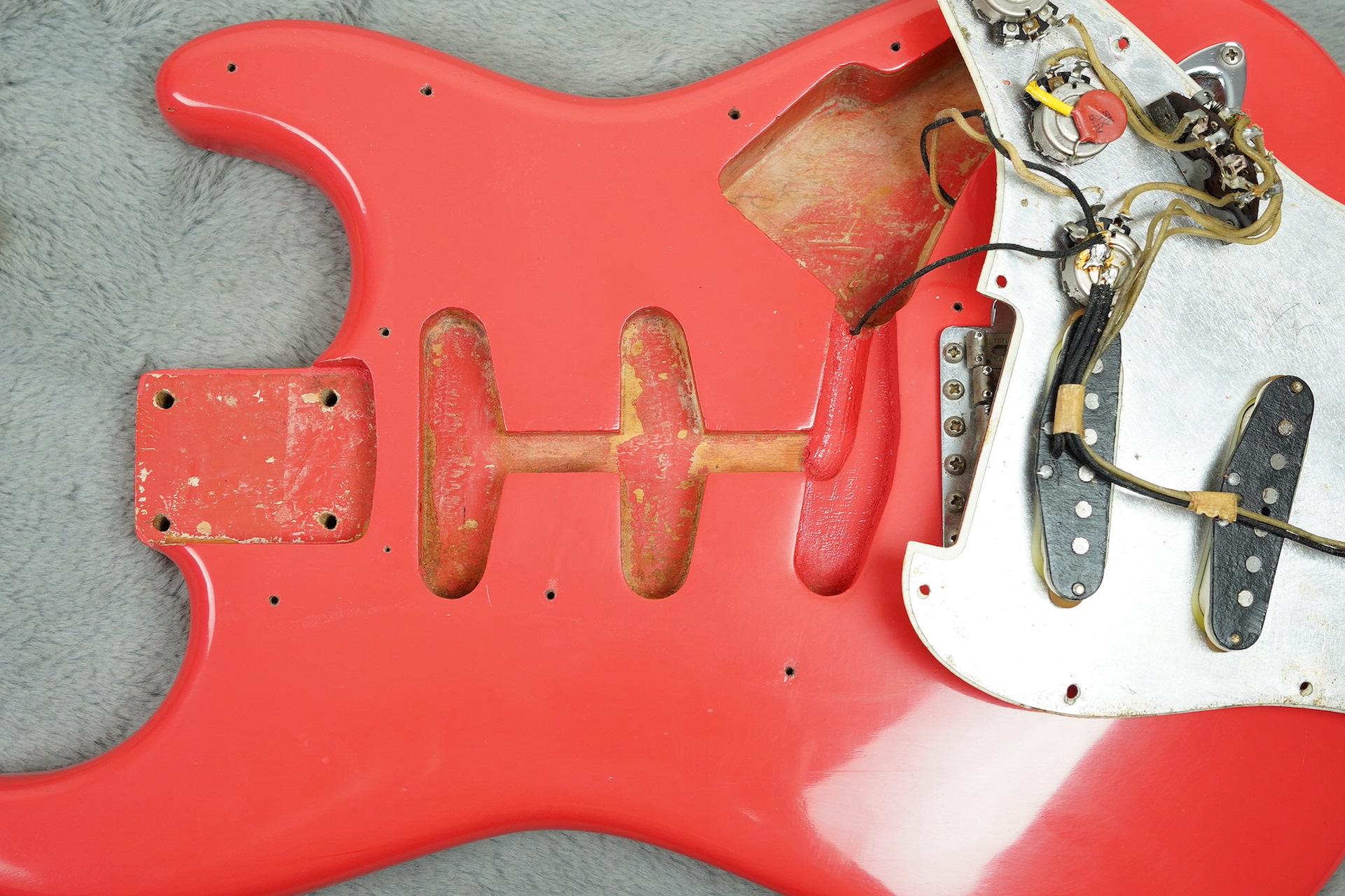 1962 Fender Stratocaster Fiesta Red refin