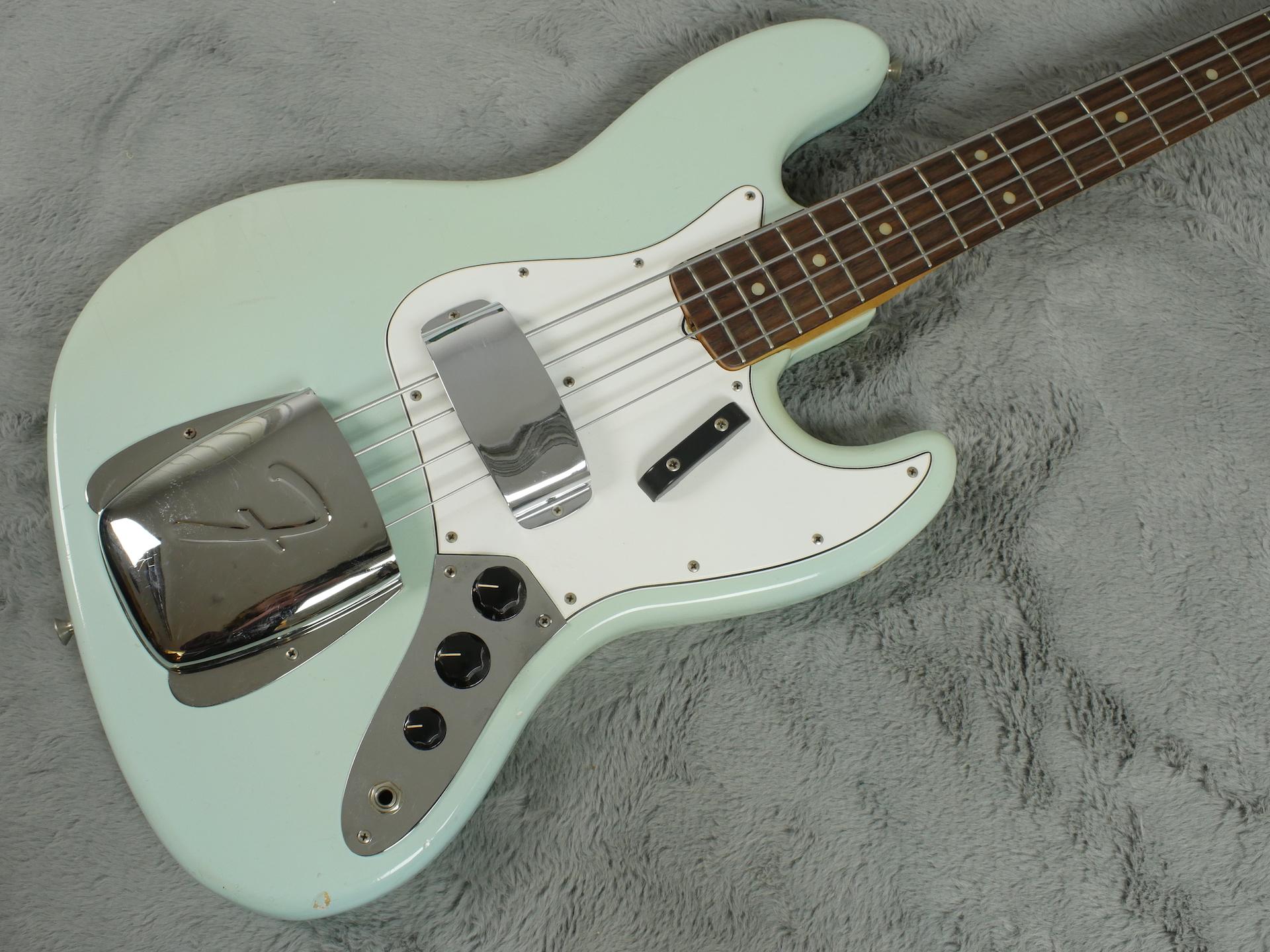 1965 Fender Jazz Bass Daphne Blue + OHSC super rare