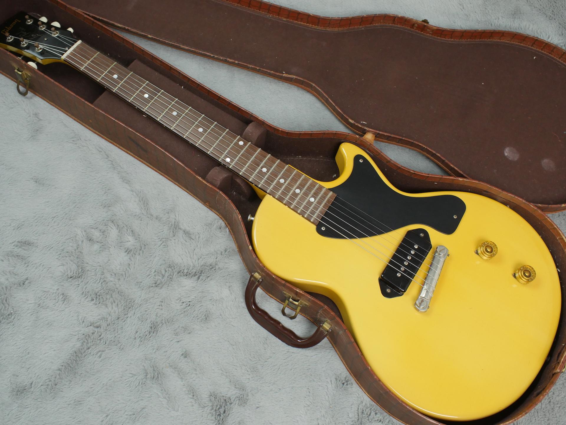 1955 Gibson Les Paul Junior TV Yellow Maple body + OHSC - near MINT