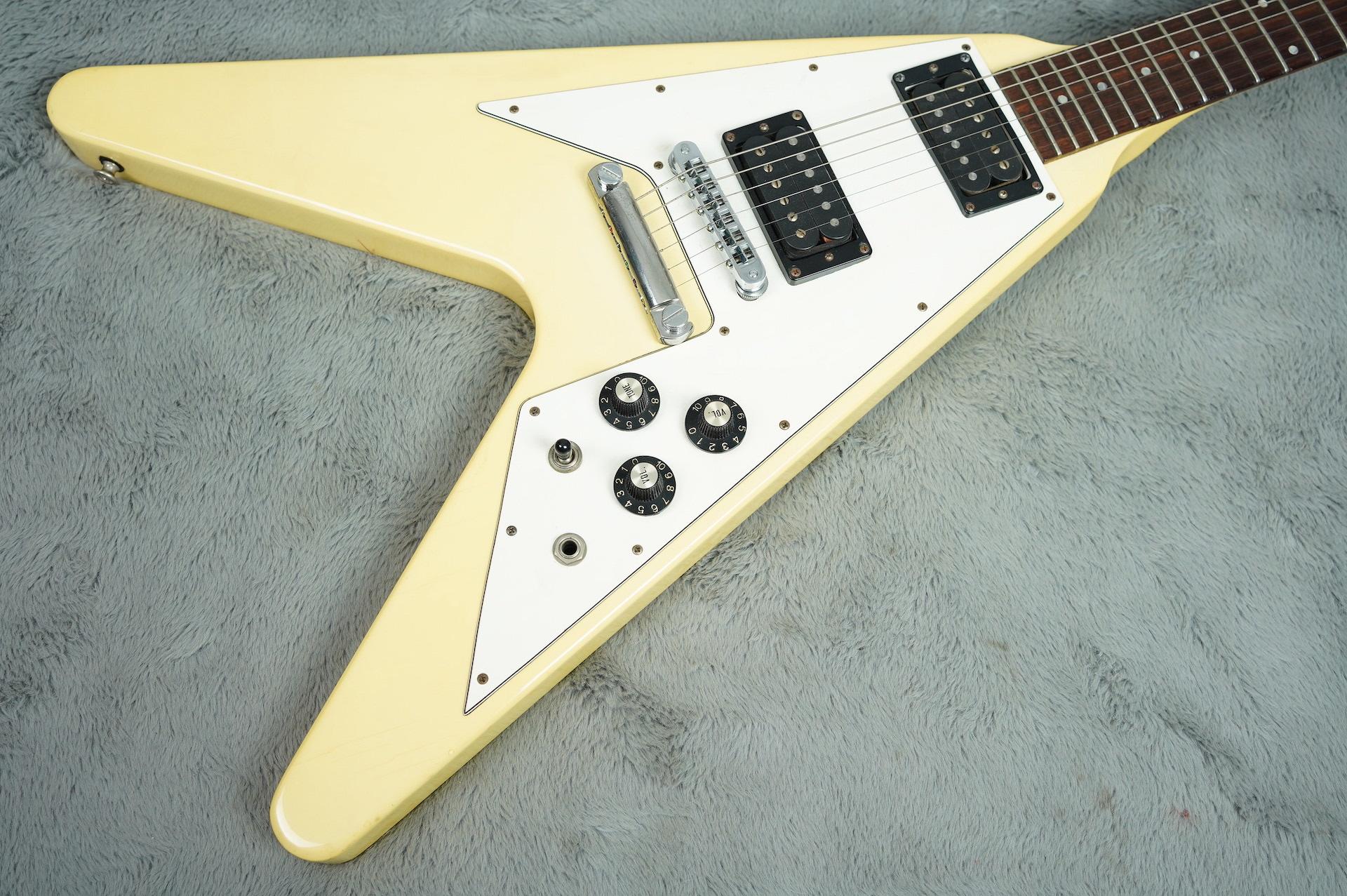 1990 Gibson Flying V White + Ohsc