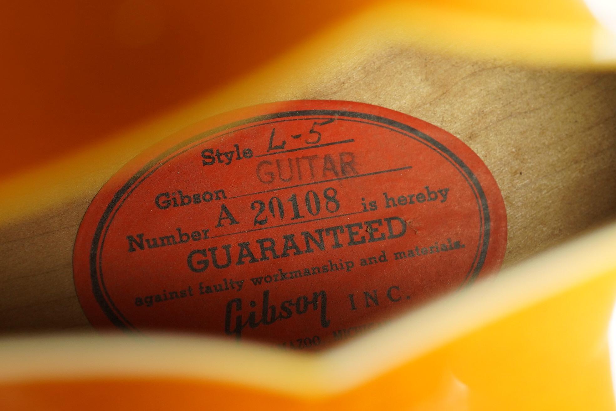 1955 Gibson L5 + OHSC Bernie Marsden Collection