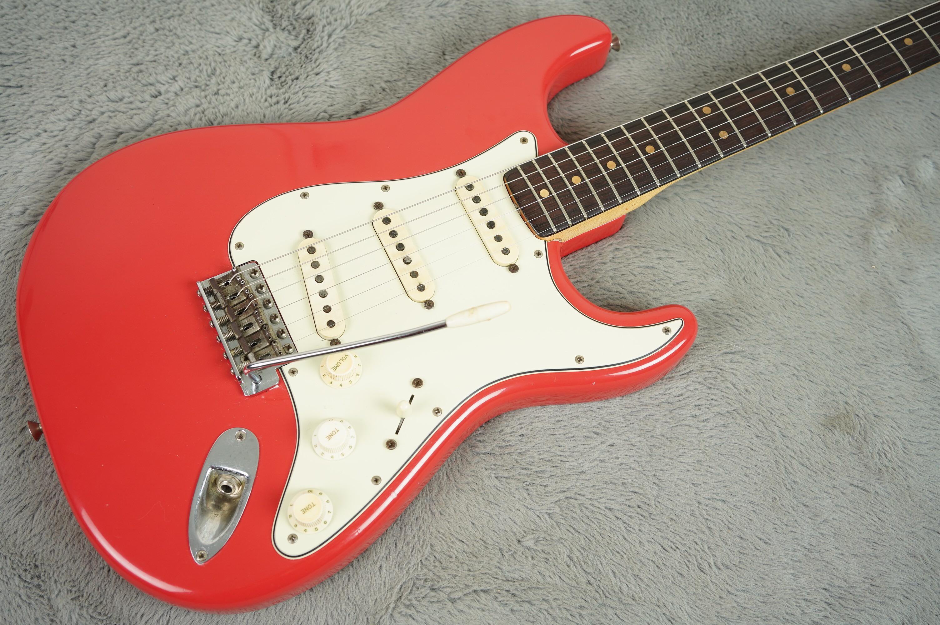 1964 Fender Stratocaster rare Mahogany body Fiesta Red Refin