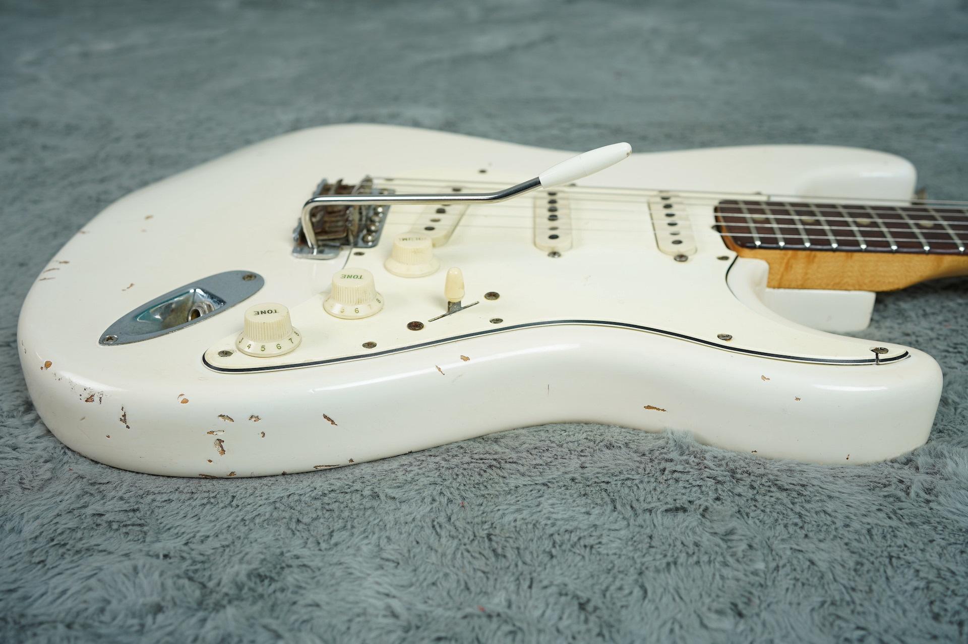 1969 Fender Stratocaster Clive Brown Refinish Olympic White+ HSC