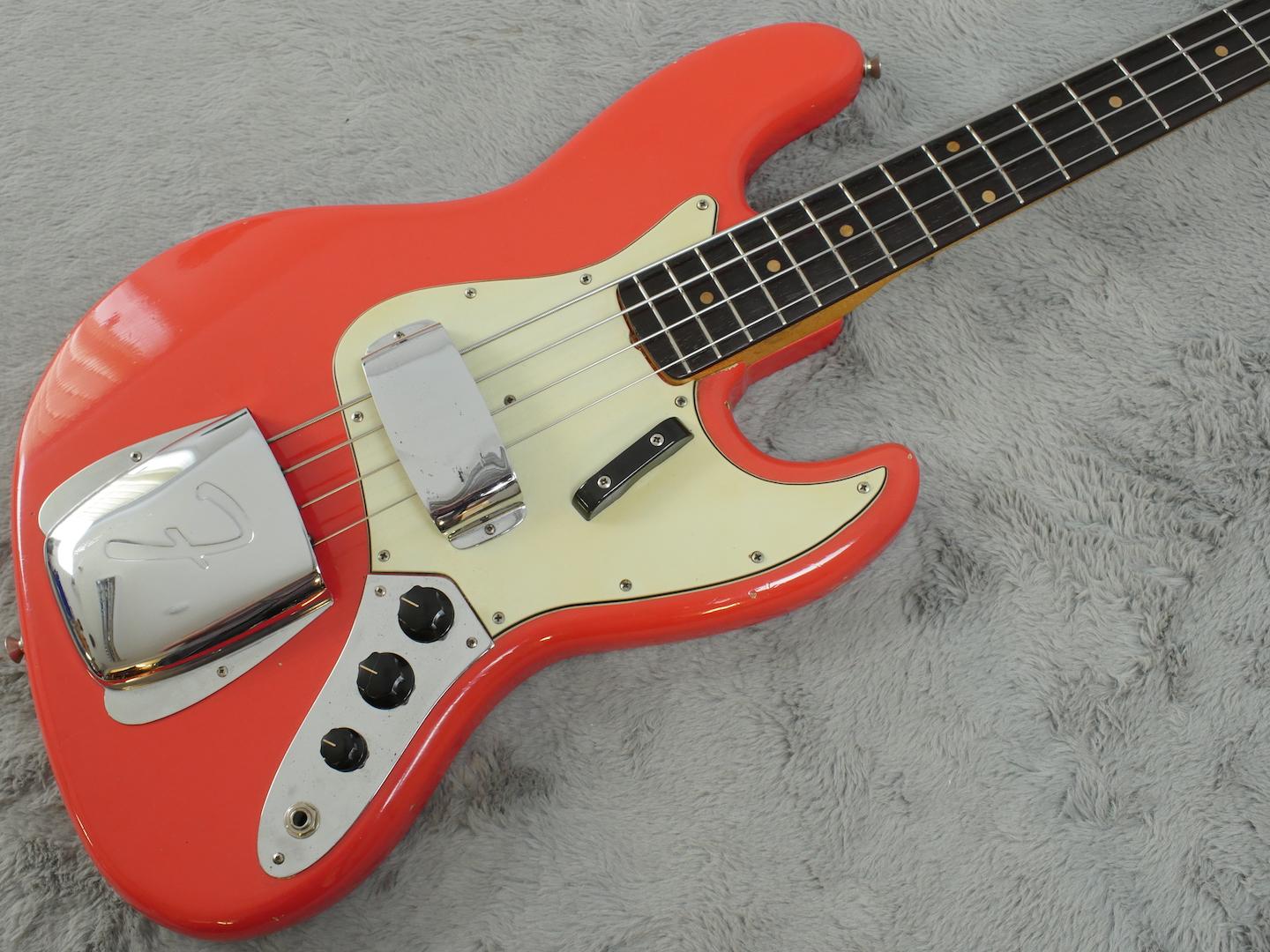 1962 Fender Jazz Bass Fiesta Red + OHSC