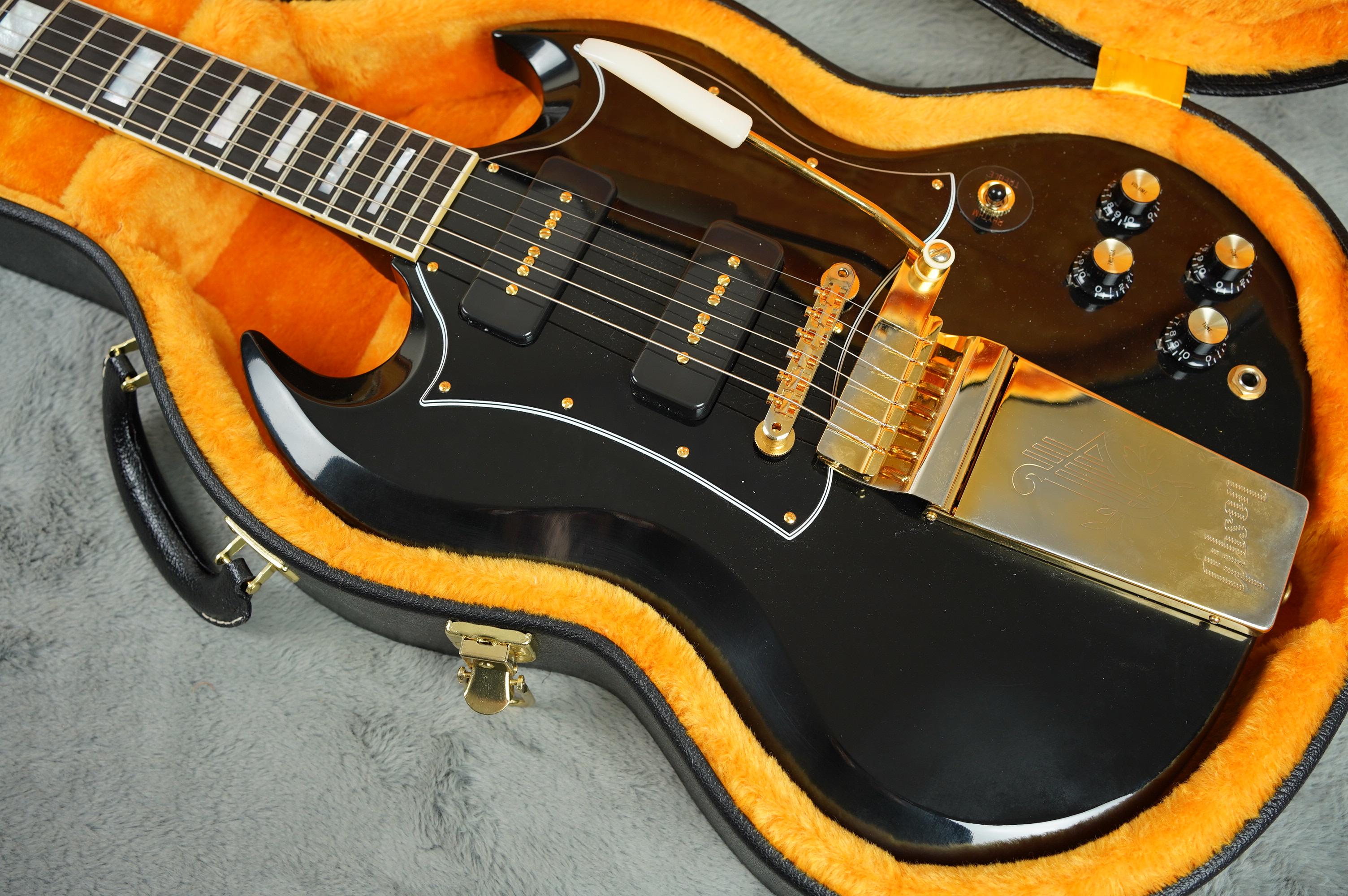 2020 Gibson Custom Shop SG Custom P90s Ebony board