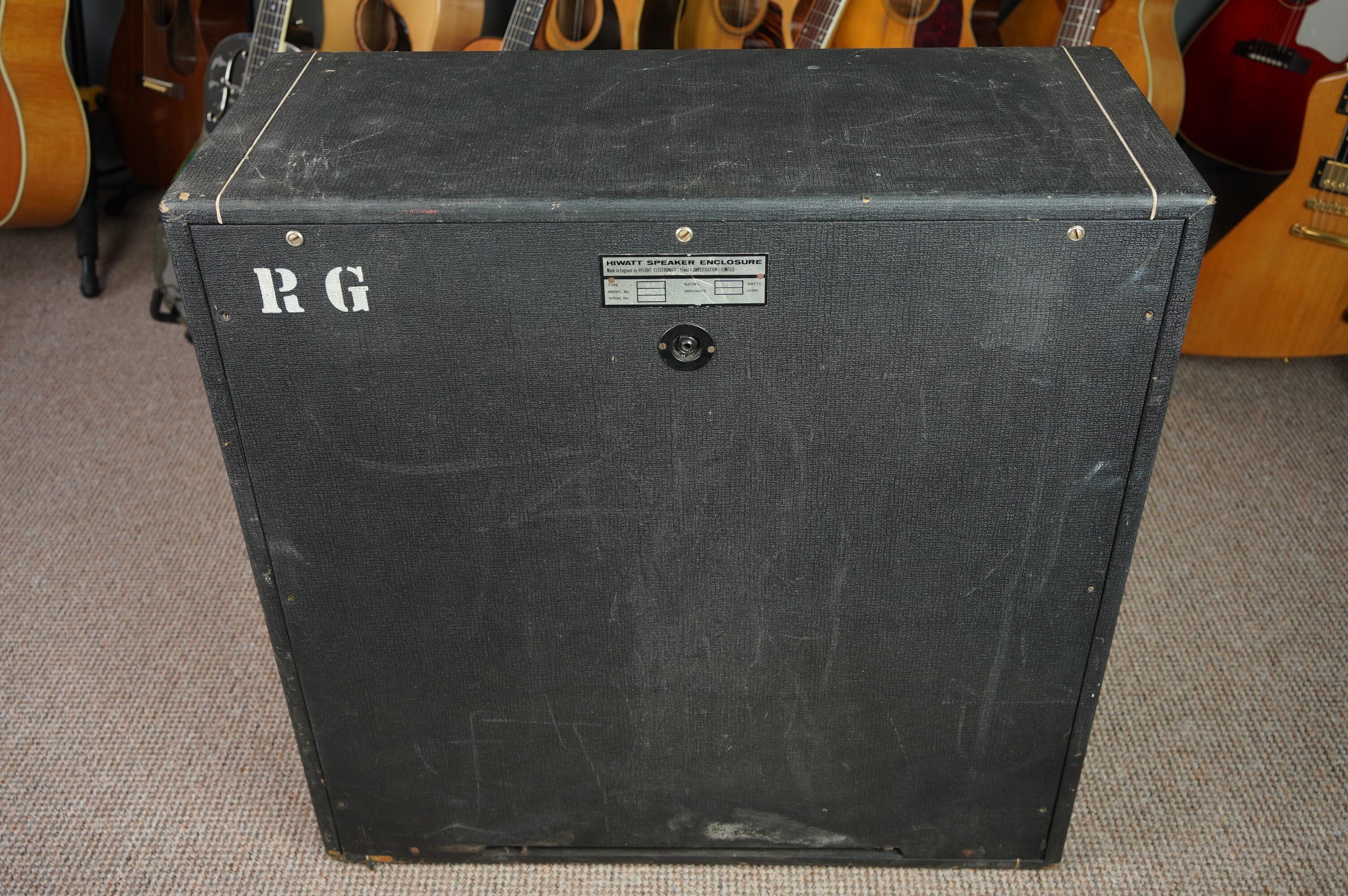 1970 Hiwatt SE4121 4x12 Speaker Cab